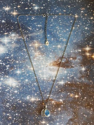 17AAS-102BL Small Mary Necklace -Blue Epoxy-,, small image number 4