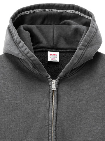 BARNS BR-3010 VINTAGE ZIP PARKA COZUN SWEAT MADE BY UNION SPECIAL-BLACK-M,BLACK, small image number 1