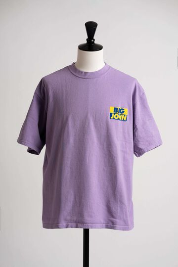 MTE002 ROUND BODY BIG JOHN LOGO T-SHIRT,CHARCOAL, small image number 9