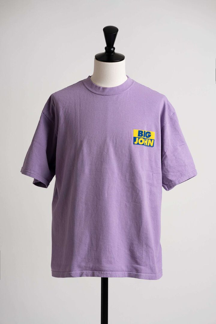 MTE002 ROUND BODY BIG JOHN LOGO T-SHIRT,CHARCOAL, medium image number 9