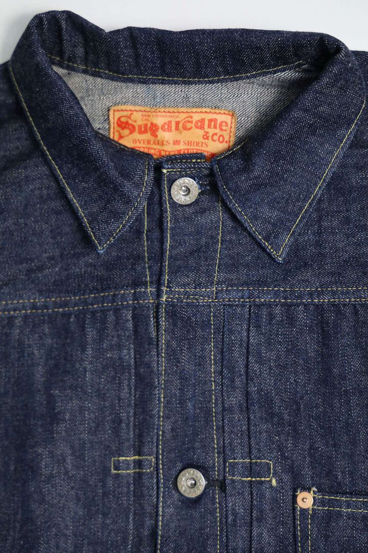 Lot No. SC19010 / SUGAR CANE Super “Denim” Collectibles #10 14oz. BLUE DENIM BLOUSE “S1945” MODEL,, medium