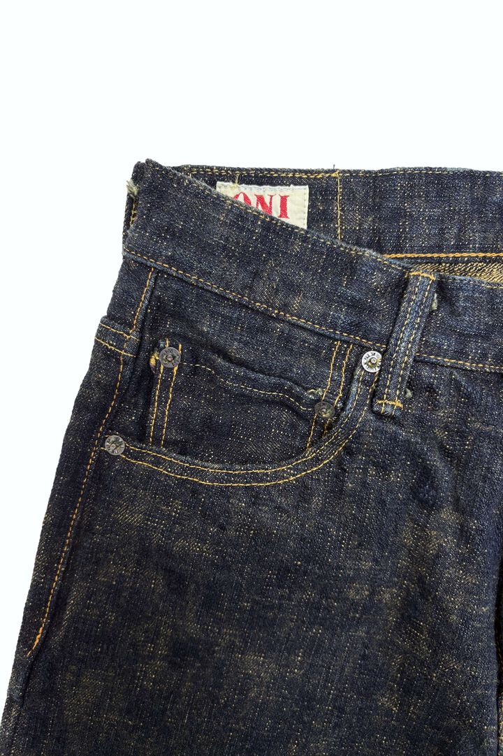 ONI-277Bumpy-黄土 (Yellowish Brown) 17oz Bumpy Denim Just Right Straight,, medium image number 4