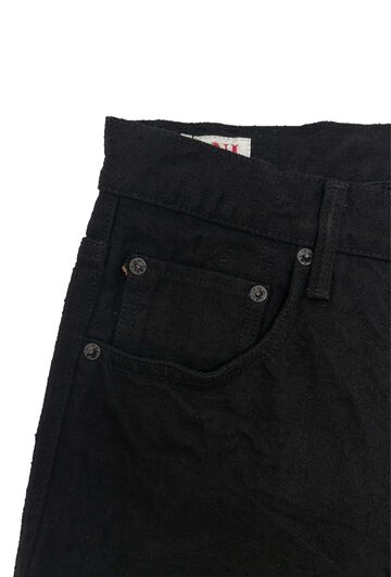 ONI200CCD-BKBK 15oz Crushed Concrete Denim Black x Black Kabuki Selvedge Wide Straight,, small image number 5