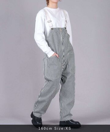 JBPT1022 ZIP FRONT OVERALL【WOMEN'S】,HICKORY, small image number 0