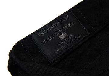 D1899 13.5oz Kyoto Black Dyeing Jeans Tapered fit,, small image number 4