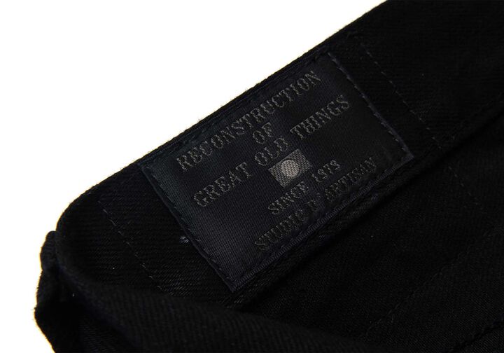 D1899 13.5oz Kyoto Black Dyeing Jeans Tapered fit,, medium image number 4