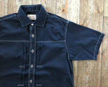 GZ-JWSS-3006 work S / S shirt(Indigo),, small image number 2