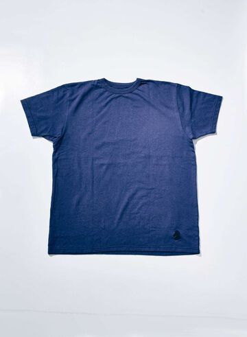 SJST26-106 Aged Cotton Inlay Loopwheel Tee "Pull Against The Current",PURPLE, small image number 0