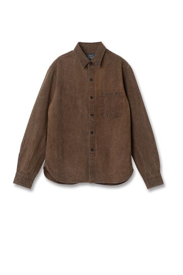 【Pre-Order】5753 Hand-Dyed Kakishibu-zome Work Shirts,KAKISHIBU, small image number 0