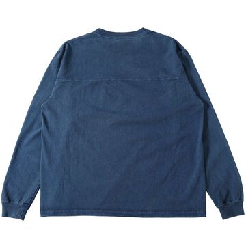 BR-25341 Pigment Dye 14/- GOAT L/S FOOTBALL T-shirt 【TRIBECA】,WHITE, small image number 14