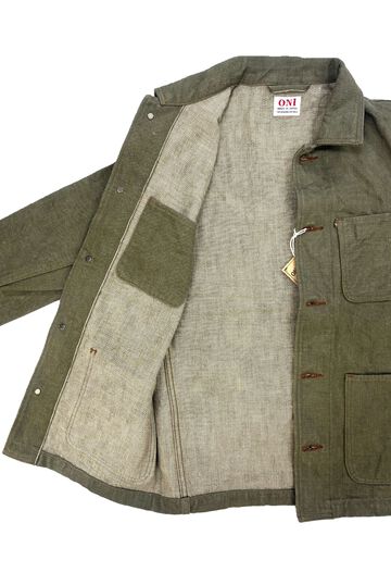 ONI03502-OLD18 18oz Olive Denim Coverall,, small image number 5