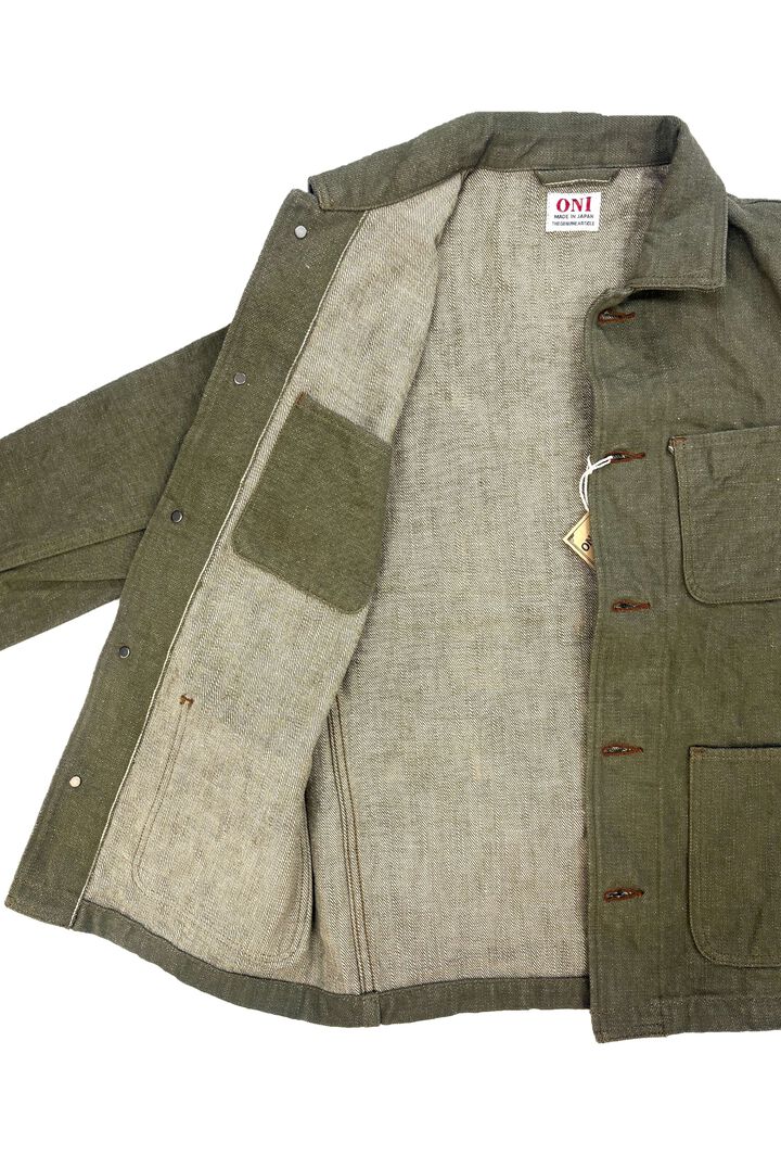 ONI03502-OLD18 18oz Olive Denim Coverall,, medium image number 5