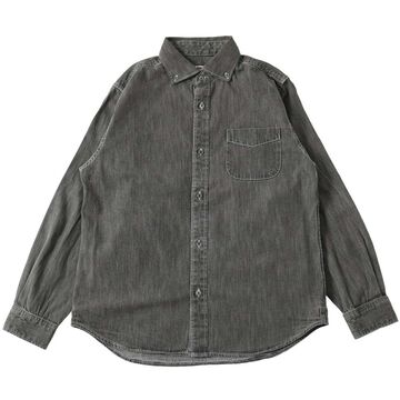 BR-25338 8oz DENIM WIDE SPREAD Collar BD L/S Shirt,BLACK, small image number 2