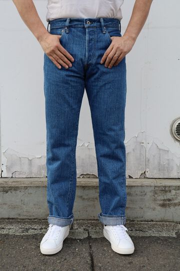 ONI-510-SHMKIWAMI-BO 16oz Natural Indigo Rope Dyed Denim Biological Fade Processing Semi-Handmade Straight-One Washed-29,, small image number 0