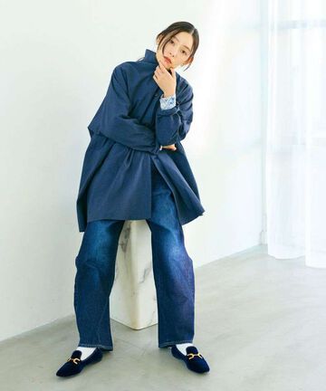 STPT6003 11.5oz PANEL JEANS【WOMEN'S】,LIGHT INDIGO, small image number 10