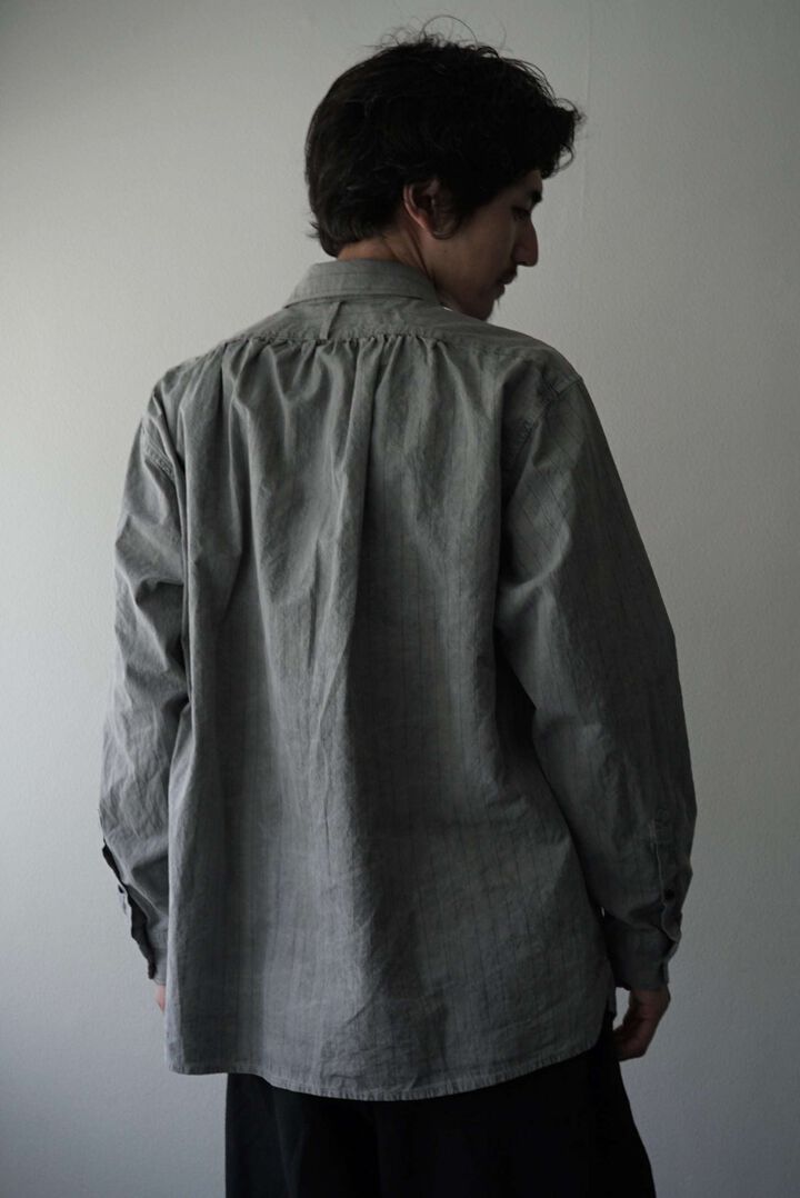 245SH03 Cotton/Linen Stripe / The Shirts,KAKISHIBU, medium image number 13