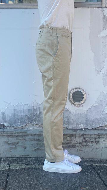 F0514 NARROW U.S TROUSERS TAPERED-BEIGE-M,BEIGE, small image number 19