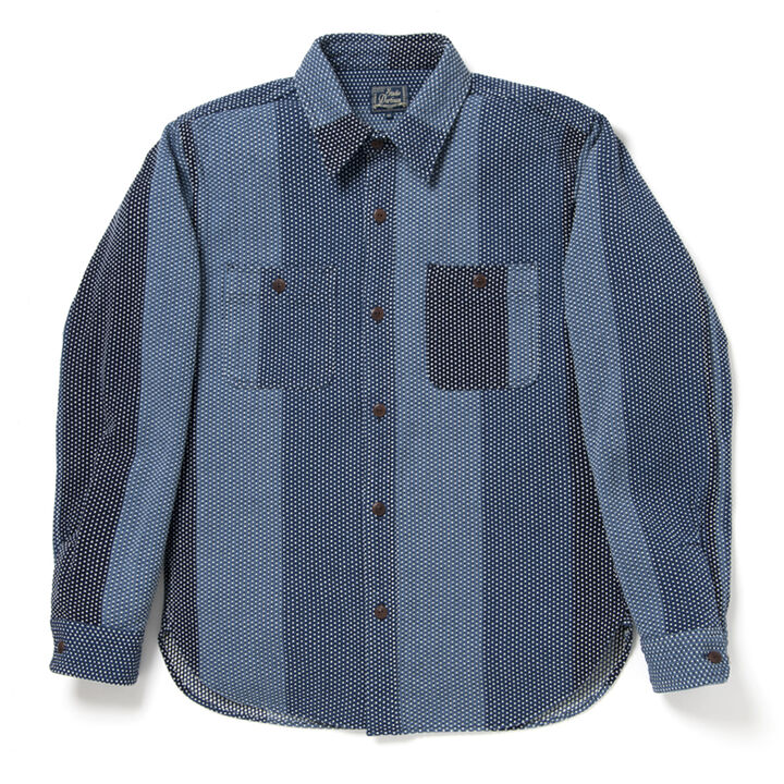 5658 KATSUO SASHIKO SHIRT-B-36,B, medium image number 1