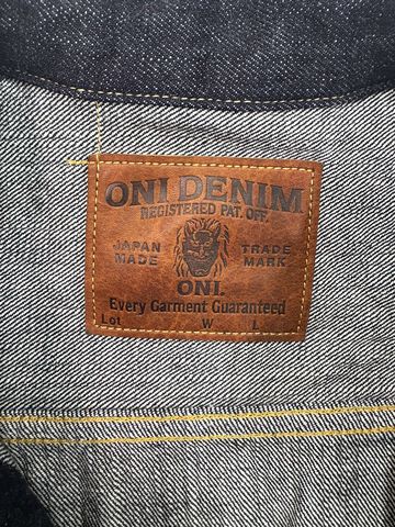 ONI02516P 15oz Low Tension Selvage Denim Warm Pocket Type II Jacket,, small image number 9