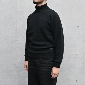 TR24AW-203 Naval High Neck Long Sleeve Shirt,BLACK, small image number 4