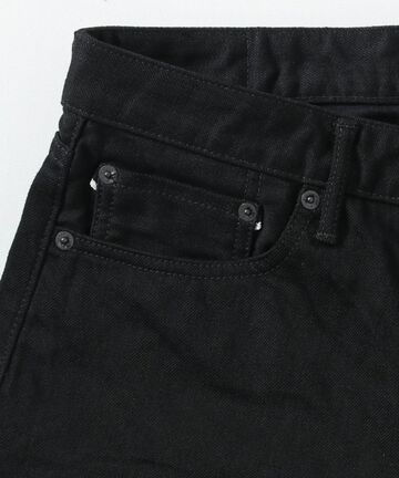 J214 14oz Tapered Model Black Denim Selvedge-One Wash-31,, small image number 8