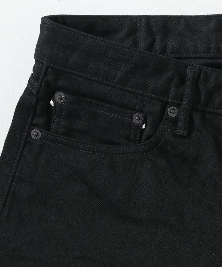 J214 14oz Tapered Model Black Denim Selvedge-One Wash-31,, medium image number 8