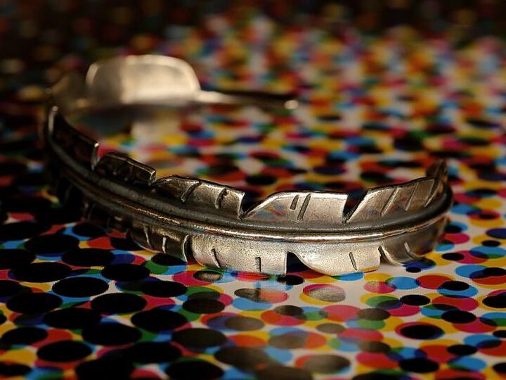 15AO-308 Eternal Feather Bangle -narrow-,, medium image number 3
