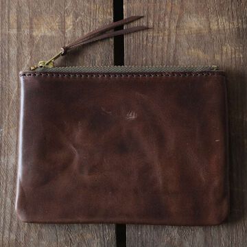 BW-0177 CHROMEXCEL LEATHER PORCH 【Button Works】,BROWN, small image number 0