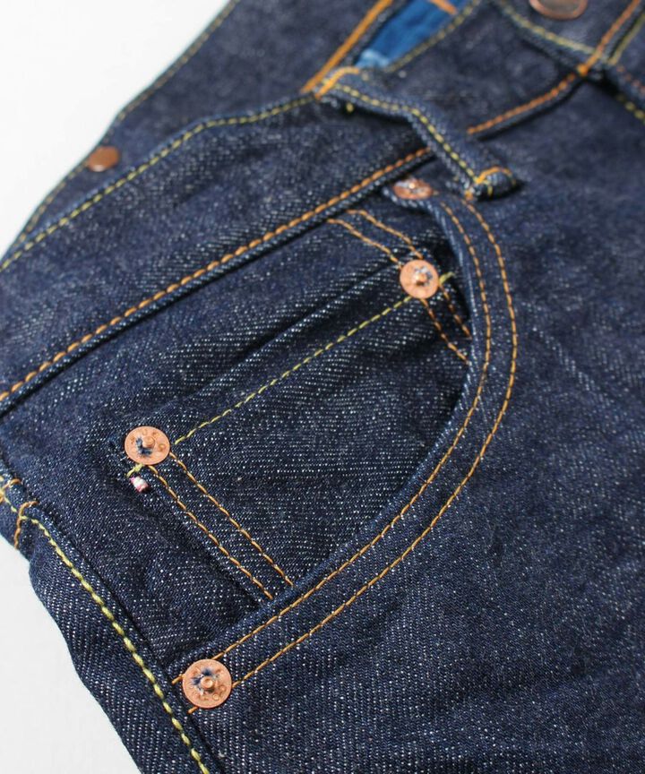 G003-MZ 14.7oz Copper Label Classic Wide Straight Zipper Fly Jeans-One Washed-28,, medium image number 5