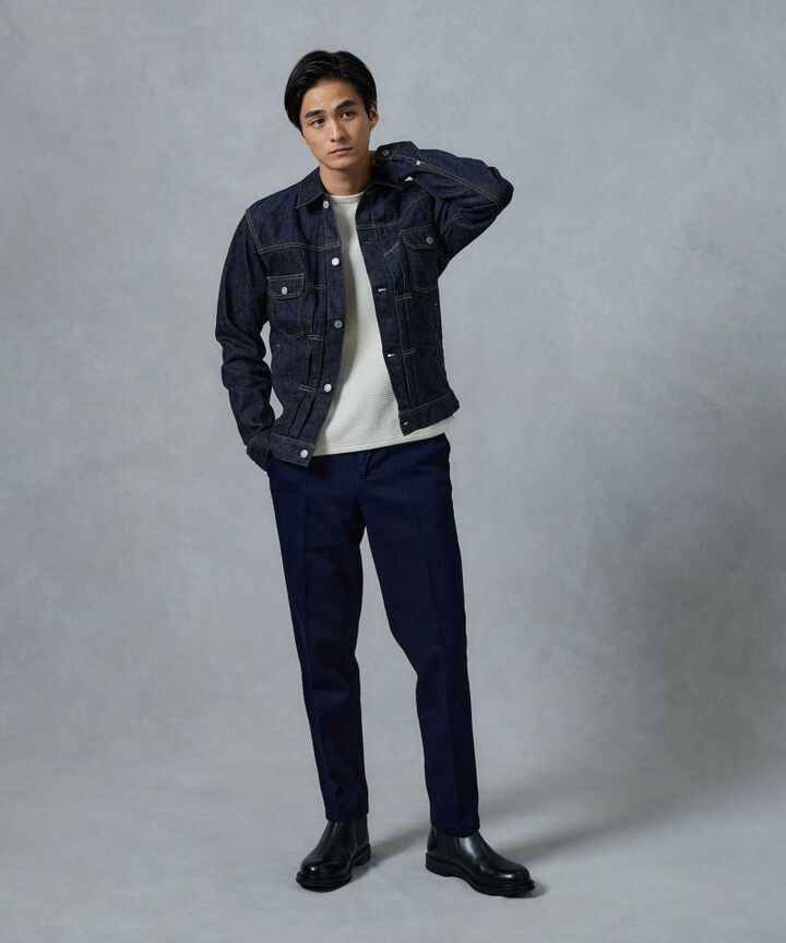 MXOT1104 13OZ SELVEDGE DENIM DOUBLE POCKET JACKET,INDIGO, medium image number 7