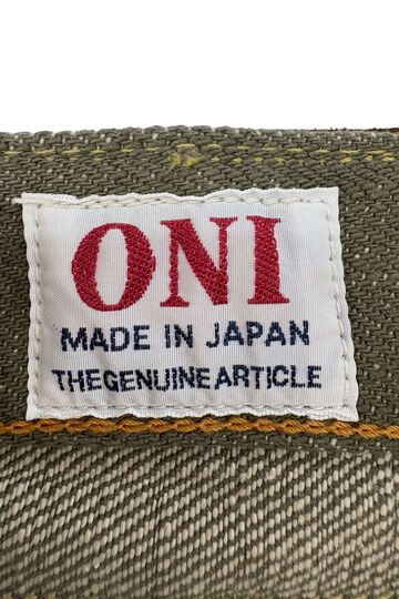 ONI822-OLD18 18oz Olive Denim Super Wide Tapered,, small image number 9
