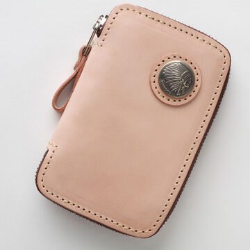 PAILOT RIVER PR-LZKC-Z (REDMOON) Key Case PR-LZKC-Z (OilLeather Black
 OilLeather RedBrown
 OilLeather DarkBrown
 SaddleLeather Black
 SaddleLeather DarkBrown
 SaddleLeather Natural),OILLEATHER BLACK, small image number 0