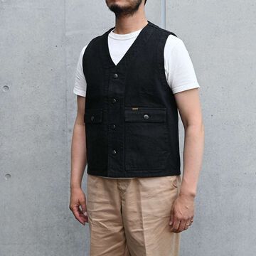 Lot. 3905 Rancher Vest Blackie Denim,, small image number 6