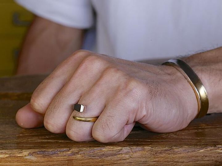 HYO-254 Horseshoe Nail Ring,, medium image number 10