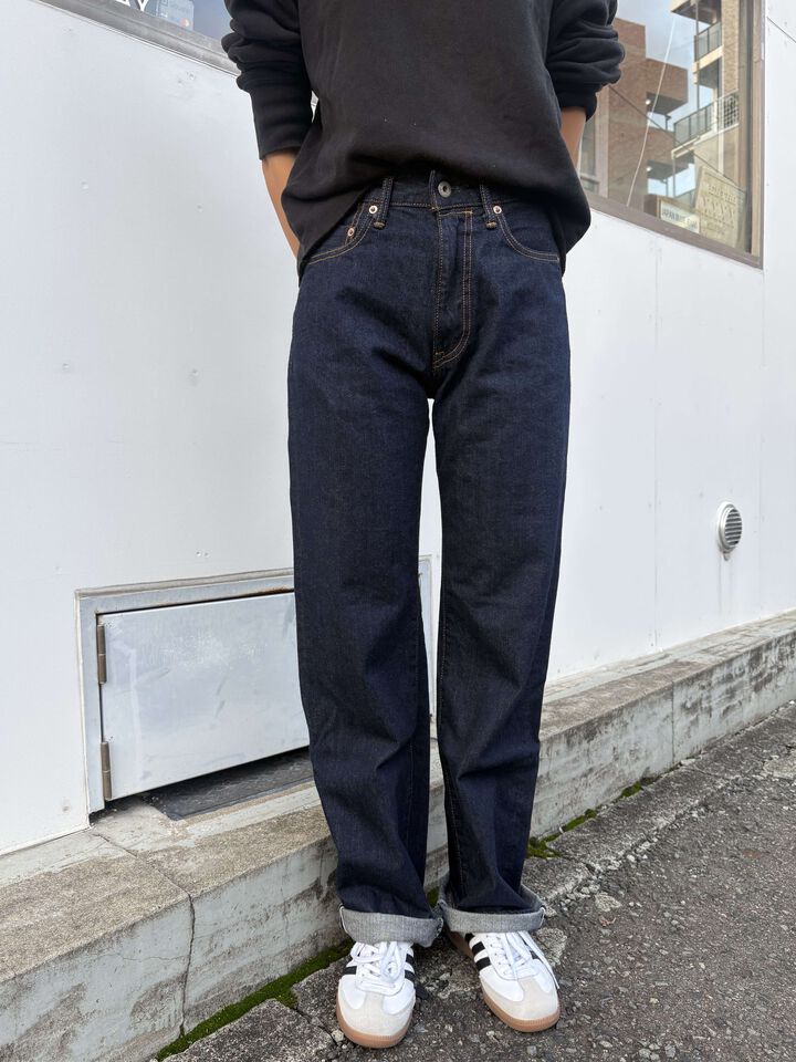 ONI-L720-12Z 12oz Selvedge Denim Wide Straight Zip-fly【WOMEN'S】,, medium
