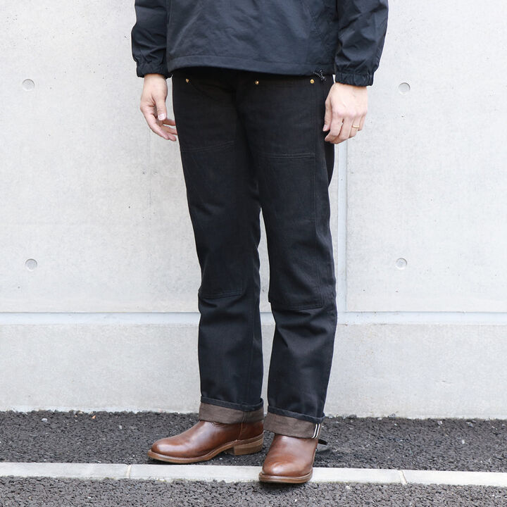 1908 13.5oz W Knee Narrow Blackie Denim,, medium image number 2