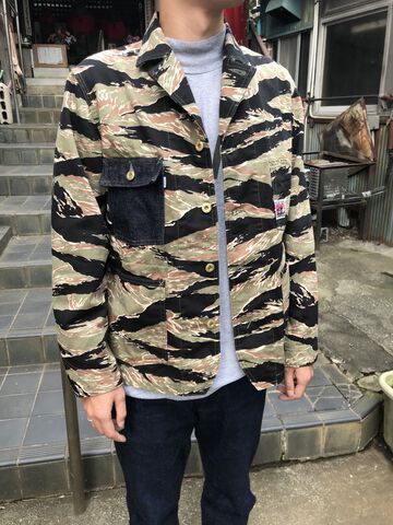 TCBCHRJKT TCB JEANS x DENIMIO Tiger Camo Chore Jacket,, small image number 8