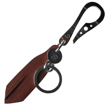 PAILOT RIVER PR-KHGN-R (REDMOON) Key Holder PR-KHGN-R (Oil Leather Black, Oil Leather Red Brown, Oil Leather Dark Brown, Saddle Leather Natural),OIL LEATHER BLACK, small image number 2