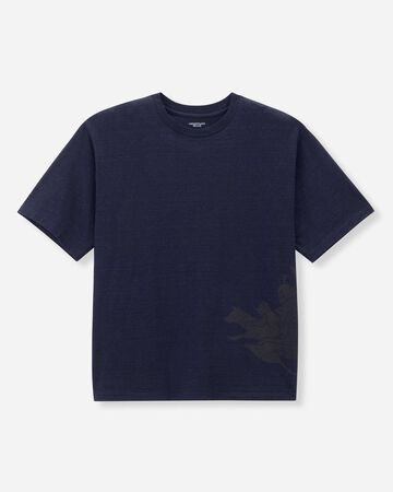 MXTS1048 YARN DYED SHORT SLEEVE T-SHIRT MOMOTARO,INDIGO, small image number 4