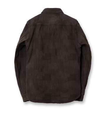 5717 Amami Mud Dyed Jacquard Shirts,BROWN, small image number 3