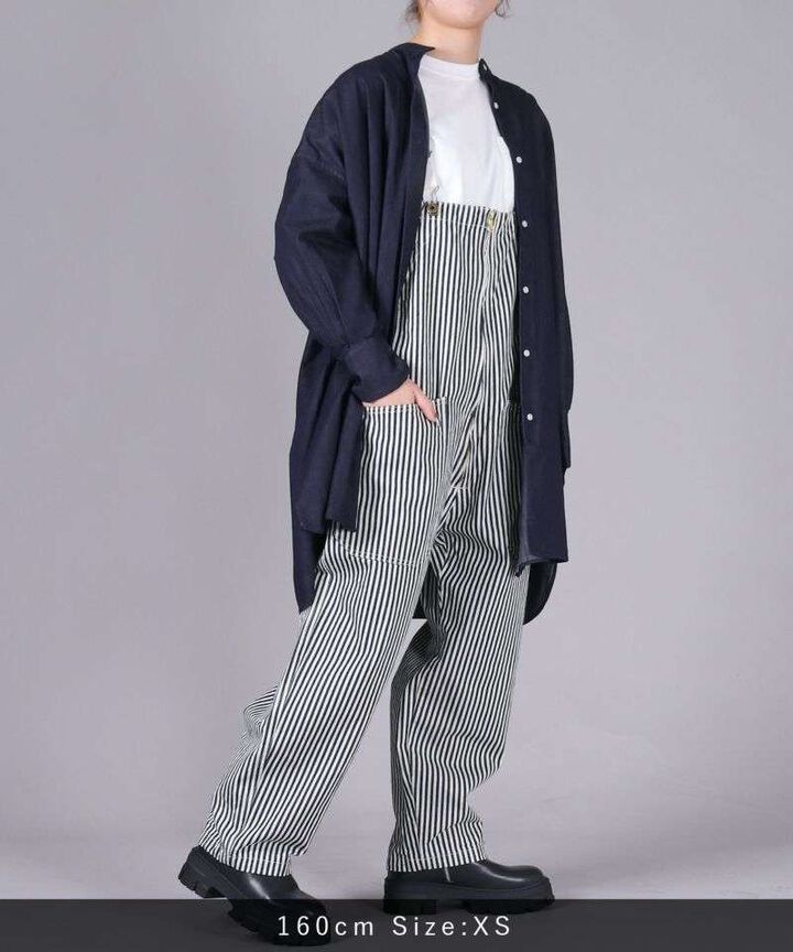 JBPT1022 ZIP FRONT OVERALL【WOMEN'S】,HICKORY, medium image number 2