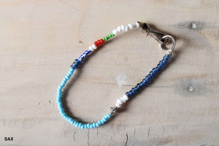 BR-8465 BEADS BRACELET (6COLORS),SAX, medium image number 0
