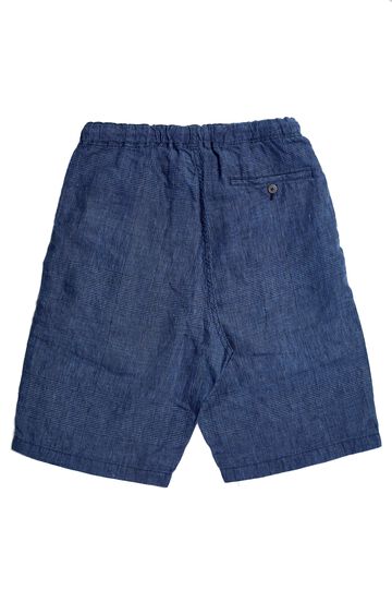 01-7021 WIDE FIT NEW YORKER SHORTS (101 INDIGO CHECK),, small image number 1