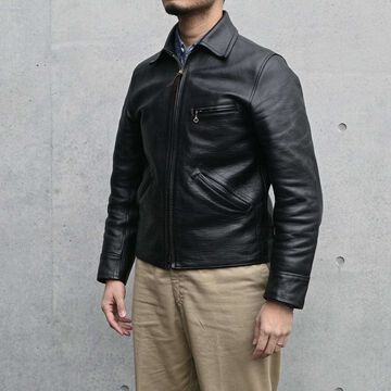 TRL-08 Humming Bird Horsehide Jacket,BLACK, small image number 9