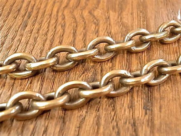 13AD-370 Brass Wallet Chain -Mary & Diamond-,, medium image number 1