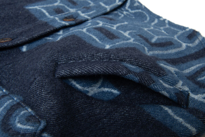 SP-106 45th Ainu Blanket Shirts,NAVY, medium image number 6
