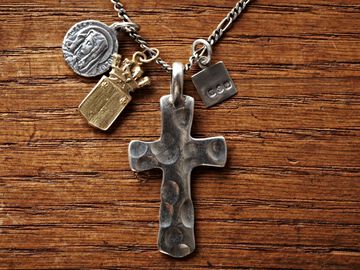 3AK-102N Large Cross with Silver Maria, Brass Crest,, small image number 0
