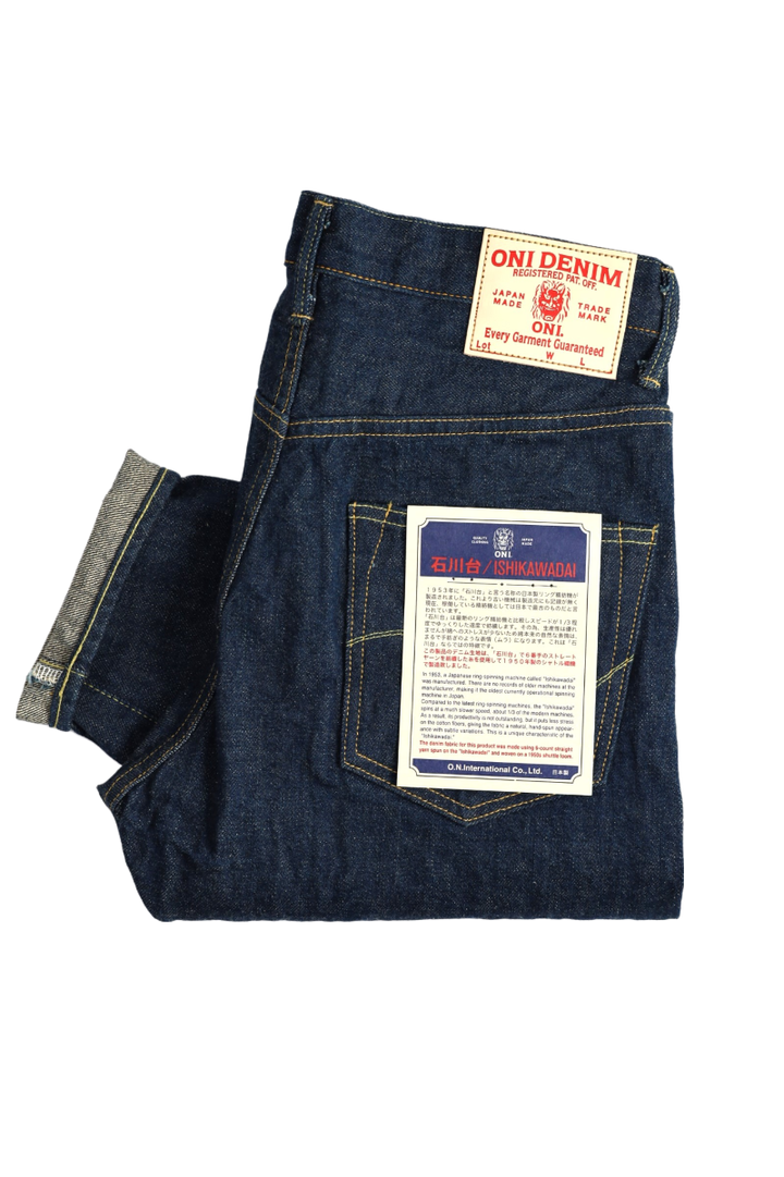 ONI-902-Ishikawadai 15oz Ishikawa-dai Denim High Rise Tapered