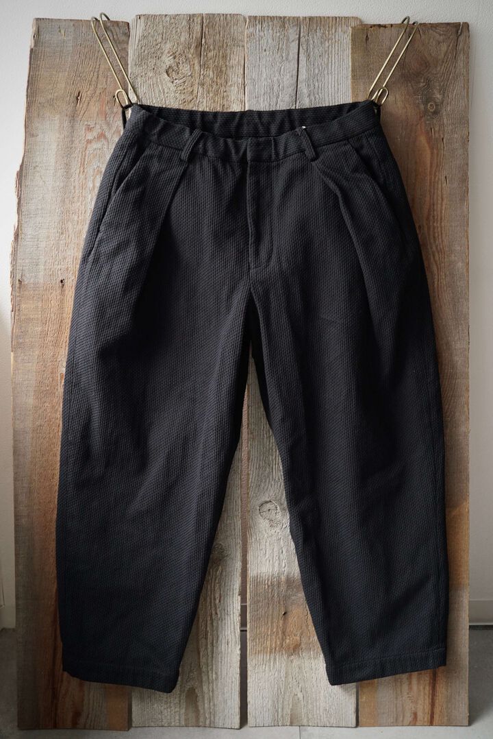 233PT20 Ancient Dyed Sashiko / W-Tuck Pants,LOGWOOD BLACK, medium image number 7