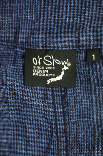 03-6035 shop coat (101 INDIGO CHECK),, small image number 3